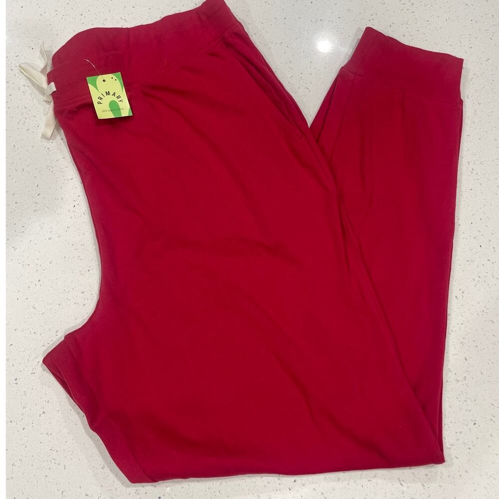 Pajama Pants Organic Cotton Sz X-Large NWT Cherry Red Primary Brand